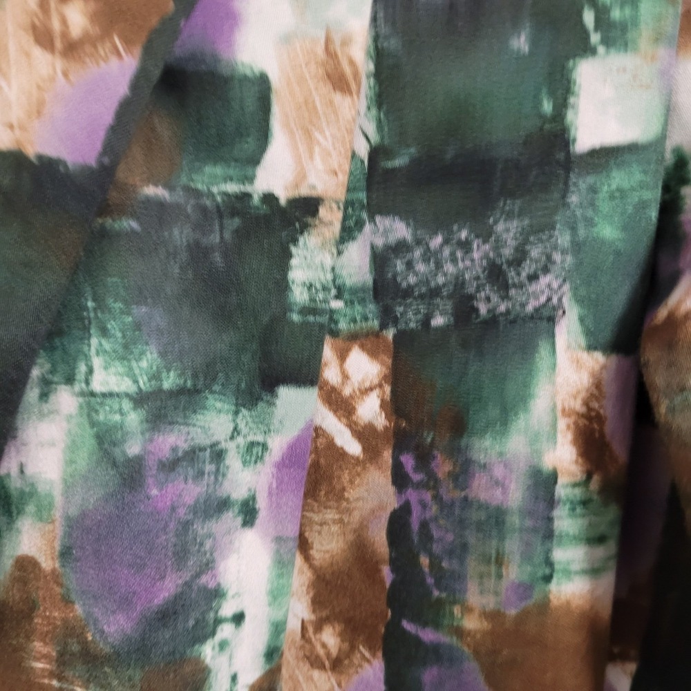 Italian Painterly Abstract Tulip Skirt Piazza Sempione LaVia 18 IT 44 Museumcore - Picture 5 of 7